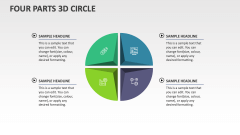 Four Parts 3D Circle - Slide 1