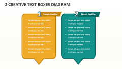 2 Creative Text Boxes Diagram - Slide 1
