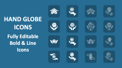 Hand Globe Icons - Slide 1