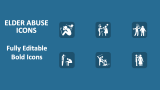 Elder Abuse Icons - Slide 1