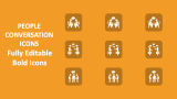 People Conversation Icons - Slide 1