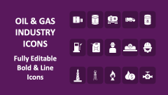 Oil & Gas Industry Icons - Slide 1