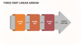 Three Part Linear Arrow - Slide 1