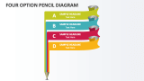 Four Option Pencil Diagram - Slide 1