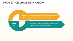Two Section Circle with Arrow - Slide 1