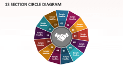 13 Section Circle Diagram - Slide 1