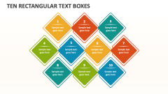 Ten Rectangular Text Boxes - Slide 1