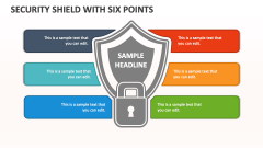 Security Shield with Six Points - Slide 1