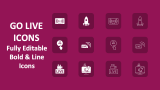 Go Live Icons - Slide 1