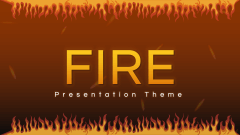 Fire Presentation Theme - Slide 1