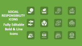 Social Responsibility Icons - Slide 1