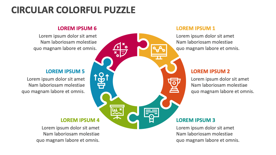 Circular Colorful Puzzle - Slide 1