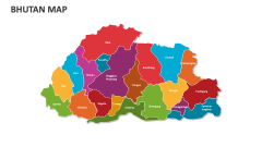 Bhutan map - Slide 1
