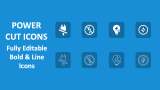 Power Cut Icons - Slide 1