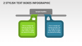 2 Stylish Text Boxes infographic - Slide 1