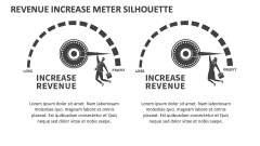 Revenue Increase Meter Silhouette - Slide 1