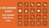 Coal Mining Icons - Slide 1