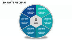 Six Parts Pie Chart - Slide 1