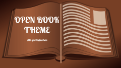 Open Book Theme - Slide 1