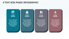 4 Text Box Phase Infographic - Slide 1