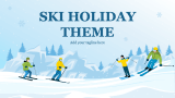 Ski Holiday Presentation Theme - Slide 1