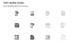 Text Work Icons - Slide 2