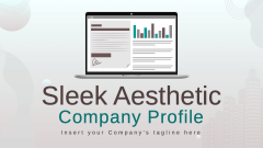 Sleek Aesthetic Company Profile - Slide 1