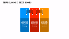 Three Joined Text Boxes - Slide 1