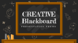 Creative Blackboard Presentation Theme - Slide 1