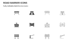 Road Barrier Icons - Slide 2