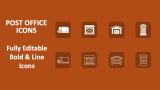 Post Office Icons - Slide 1