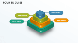 Four 3D Cubes - Slide 1