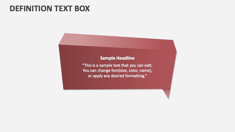 Definition Text Box PowerPoint and Google Slides Template PPT Slides