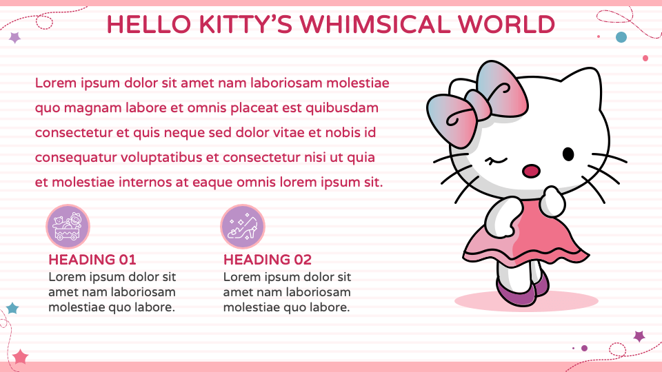 Free - Hello Kitty Template for Google Slides and PowerPoint - PPT Slides
