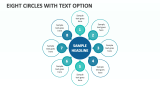 Eight Circles with Text Option - Slide 1