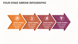 Four Stage Arrow Infographic - Slide 1