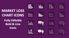 Market Loss Chart Icons - Slide 1