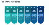 Six Simple Text Boxes - Slide 1