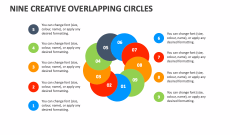 Nine Creative Overlapping Circles - Slide 1