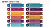 12 Text Boxes Items - Slide 1