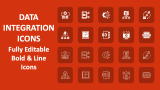 Data Integration Icons - Slide 1