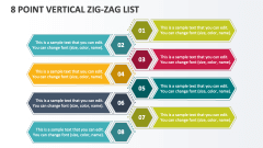 8 Point Vertical Zig-zag List - Slide 1