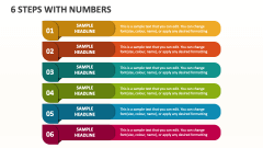 6 Steps with Numbers - Slide 1