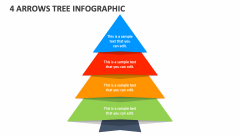 4 Arrows Tree Infographic - Slide 1