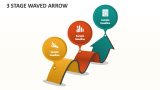 3 Stage Waved Arrow - Slide 1