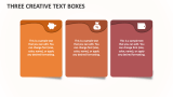Three Creative Text Boxes - Slide 1