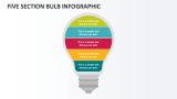 Five Section Bulb Infographic - Slide 1