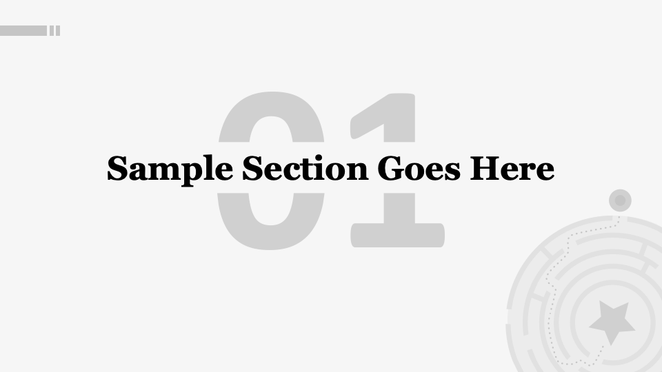 Free Maze Presentation Theme for Google Slides and PowerPoint