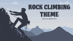 Rock Climbing Presentation Theme - Slide 1
