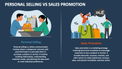 Personal Selling Vs Sales Promotion - Slide 1